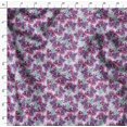 thumbnail image 4 of Soimoi Green Heavy Satin Fabric Flower Watercolor Print Fabric by The Yard 56 Inch Wide, 4 of 5