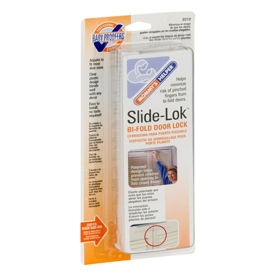 Mommy\'s Helper Slide-Lok Bi-Fold Door Lock, 1.0 CT - Walmart.com Mommy\'s Helper Slide-Lok Bi-Fold Door Lock, 1.0 CT - Walmart.com