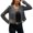 Grey, variant on Casual Fringe Jacket Button Front Cardigan Slim Fit Outerwear for Daily Wear and Outdoor Activities Women's Casual Jacket Women's Bomber Jacket Casual Coat