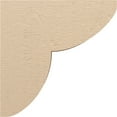 thumbnail image 3 of 7"W x 28"D x 28"H Thin Crestline Rough Cedar Woodgrain TimberThane Corbel, Primed Tan, 3 of 6
