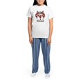 thumbnail image 4 of CafePress - Shields Coat Of Arms Women's Light Pajamas - Women's Short Sleeve Print T-Shirt and Pants Light Cotton Pajama Set, 4 of 7
