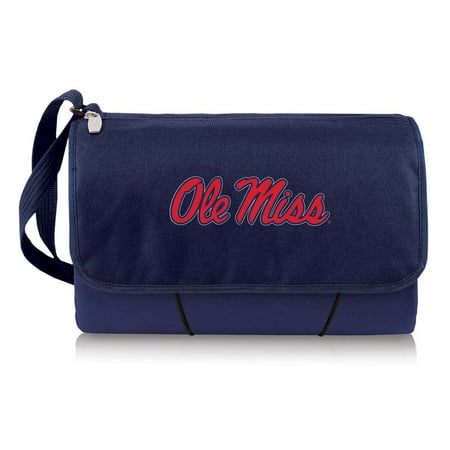 Ole Miss Rebels Throw Blanket Built-In Tote