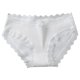 thumbnail image 1 of Bragas elásticas Gibobby para mujer Logo personalizado Tangas a rayas Cintura Bikini Tanga algodón Blanco M, 1 of 4