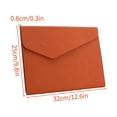 thumbnail image 3 of Labymos A4 File Bag PU Leather Document Pouch Paper Portfolio Contract Invoice Bill Storage Organizer, 3 of 7