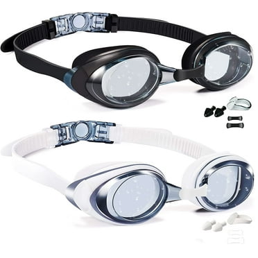 Swim Goggles, Pack of 2 Swimming Goggles Anti-Fog Anti-UV Wide View No Leaking Full Protection Adult Men Women Youth