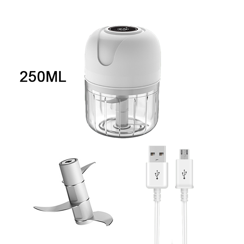 Mini Electric Garlic Grinder USB Meat Grinder Garlic Crusher Machine