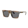 thumbnail image 2 of Gafas de sol rectangulares grises para hombre BE4318 377887 51, 2 of 2