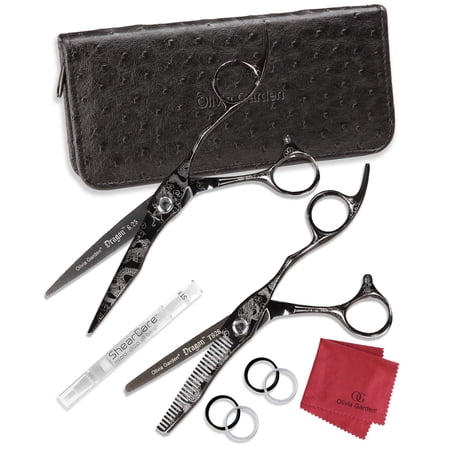 Olivia Garden Dragon Shear and Thinner Zipper Case deal (6.25 contains: DR-625 DR-T628)