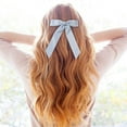 thumbnail image 1 of Lazos para el cabello, pinzas para el cabello, lazos navideños, pinzas para el cabello para mujer, lazo color crema, lazo para el cabello, pinzas con lazo color beige, pinzas con lazo de cinta para el, 1 of 3