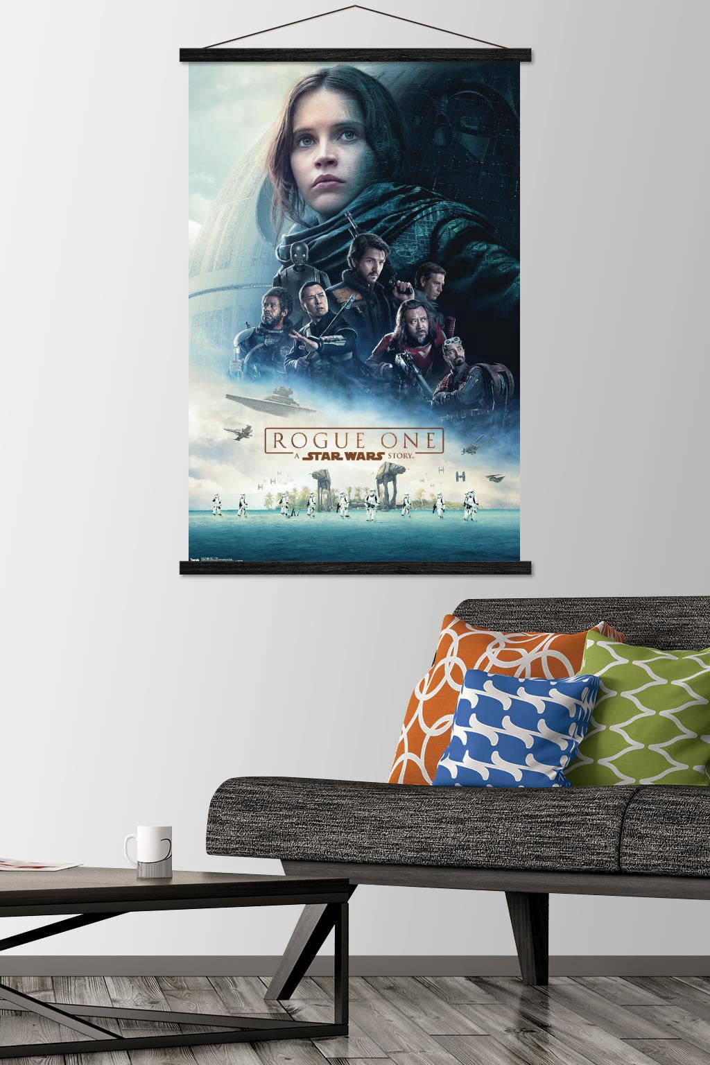 Star Wars: Rogue One - Unit Wall Poster with Wooden Magnetic Frame, 22.375" x 34"
