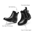 thumbnail image 4 of DREAM PAIRS Girls Boots Low Heel Side Zipper Ankle Booties Little Kid/Big Kid, 4 of 6