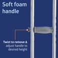 thumbnail image 3 of Medline Bariatric Steel Push-Button Crutches for Adults, 5'10"-6'6", 650 lb. Weight Capacity,, 3 of 6