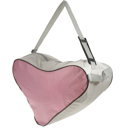 

NUOLUX Mesh Cloth Tote Bag Skating Triangle Bag Shoulder Bag High-capacity Package (Pink)