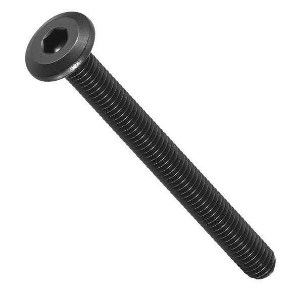 Flat Head Hex Socket Cap Screws Bolts(M6-1x60) 10Pcs, 304 Stainless Steel Hex Socket Furniture Bolts Countersunk Screws - for Furniture Woodworking Project, Black