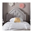 thumbnail image 4 of Rustic Romance Modern Upholstered Headboard, Button Tufted, Nail Head Trim, Wall Mounted, Predrilled Holes, 4 of 6