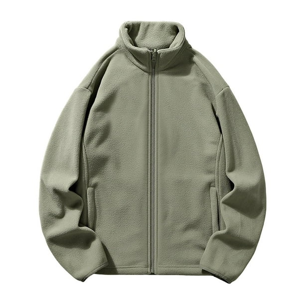 pstuiky camisa de manga larga para hombre, Chaqueta con capucha y cremallera de cuello alto y manga larga de color liso para hombre camisetas de hombre m