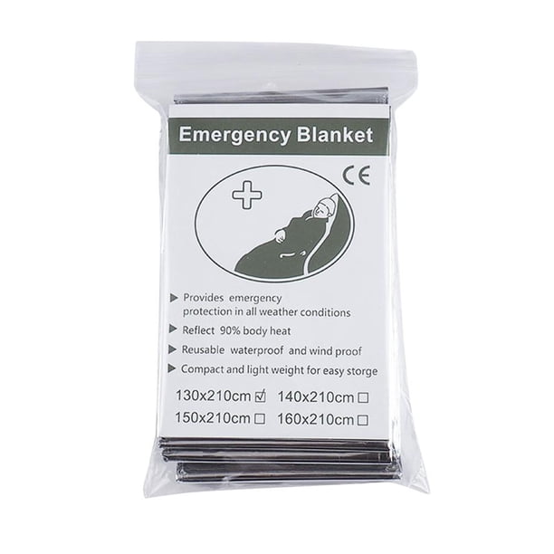 Escalada Botiquín de primeros auxilios para rescate al aire libre Manta de emergencia de lámina térmica (160x210cm) Tmvgtek Para Estrenar