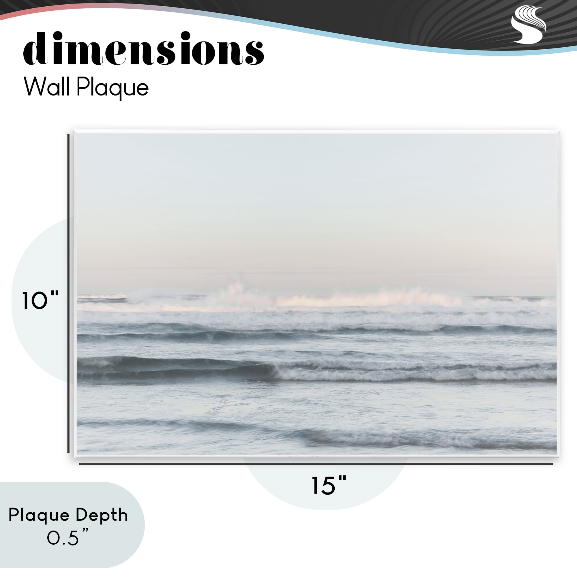 Stupell Industries Serene Ocean Waves Calmness Wall Plaque Art, design by Melissa McClain