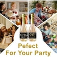 thumbnail image 4 of 40PCS Happy Birthday Wine Bottle Label Stickers Black Gold Mini Champagne Labels Celebrating Adhesive Label Wine Bottle Decorations, 4 of 9