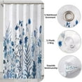 thumbnail image 4 of Blue-Green Leaves Shower Curtain, 4 of 6