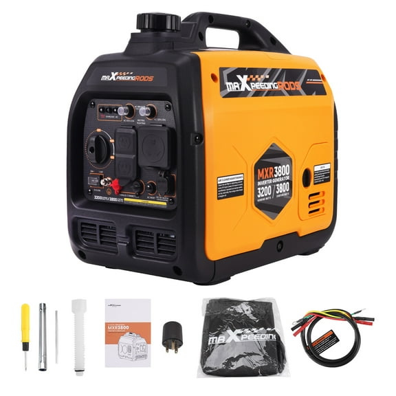Maxpeedingrods 3800 Watt Portable Gas Powered Generator Inverter for Camping, RV, Home Backup