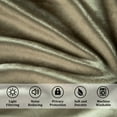 thumbnail image 3 of VOGOL Brown Velvet Waterfall Valance & Curtains Set, Thermal Insulated Drapes 60x96 Inches, Set of 3, 3 of 7