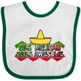 thumbnail image 3 of Inktastic 50% Mexican 100% Awesome Boys or Girls Baby Bib, 3 of 4