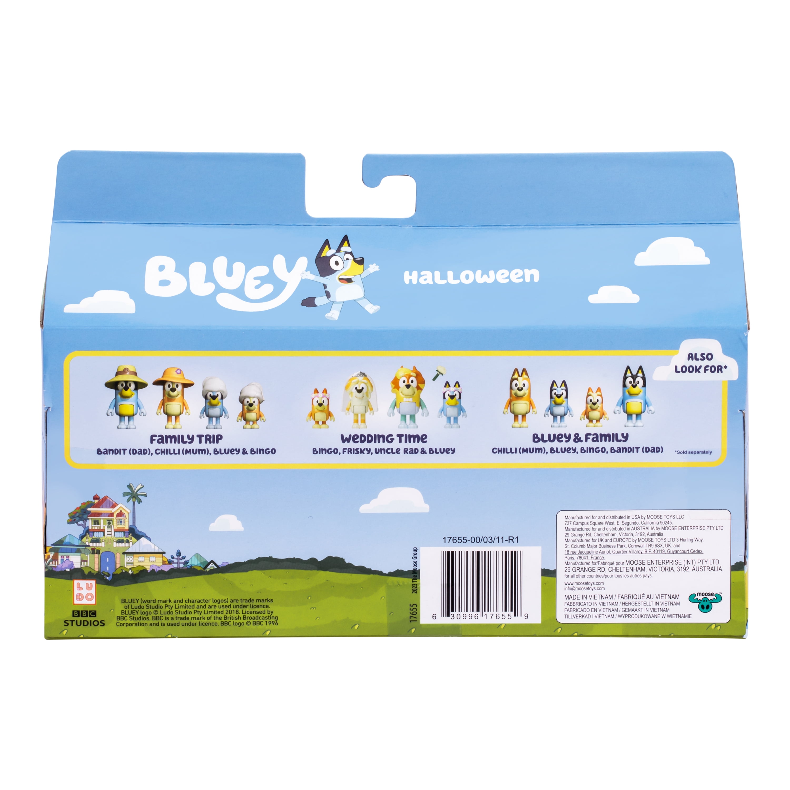 BLUEY COSTUME PARTY FIGURE 4PK