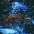 thumbnail image 1 of Ahgly Company Machine Washable Indoor Square Transitional Blue Ivy Blue Area Rugs, 7' Square, 1 of 7