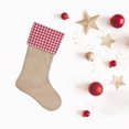 thumbnail image 4 of VerPetridure Diy Simple Imitation Linen Composite Christmas Socks C8 Christmas Decorations Stockings 17 Inches Xmas Fireplace Hanging Stockings Gifts, 4 of 8