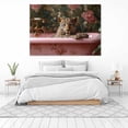 thumbnail image 3 of Mudket Framed Leopard in Floral Pink Bathtub Canvas Wall Art, Leopard Print Bathroom Wall Decor, Chic Animal Wall Art Ready to Hang - 12"L x 8"W, 3 of 10