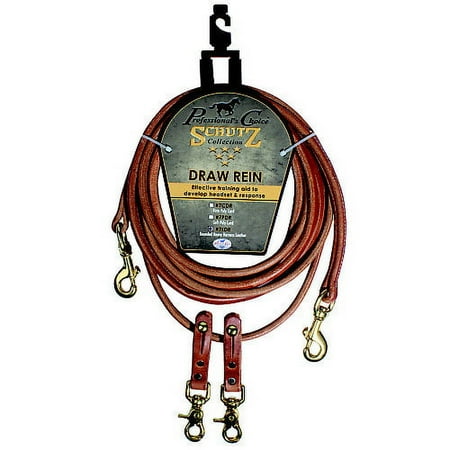 Schutz by Pro Choice Round Leather Draw Reins