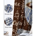 thumbnail image 3 of Coffee Kitchen Curtains Pastoral Vintage Art Cafe Short Curtains for Bathroom Blackout Window Curtain Grommet Small Window Treatment Tier Drapes for Bedroom Living Room 42"x45"x2, 3 of 9
