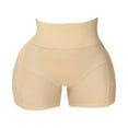 thumbnail image 4 of PEASKJP Long Sleeve Shapewear Firm Control Seamless Full Body Shaper Compression Mid Thigh Body Shapewear, Beige M, 4 of 5