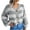 Gray, variant on Lilgiuy Womens Autumn Winter Stripes Lantern Sleeve Long Sleeve Cardigan Sweater Coat TopsGray4 Winter Clothes for 2022