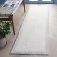 thumbnail image 2 of SAFAVIEH Martha Stewart Serenity Bordered Runner Rug, Ivory/Grey, 2'2" x 8', 2 of 5