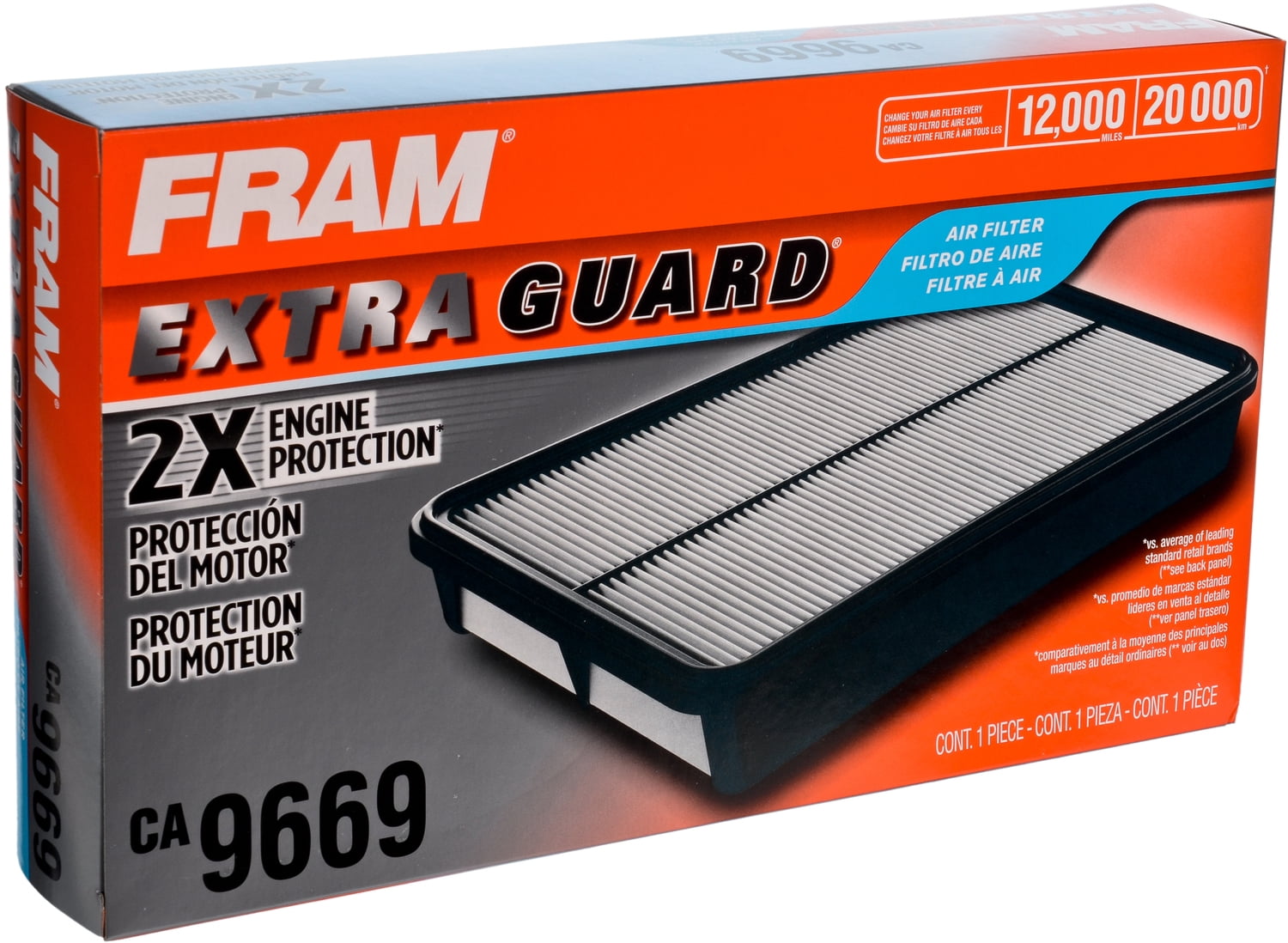 FRAM, Extra Guard Air Filter, CA9669, Fits select Mazda 2007-2012