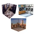 thumbnail image 1 of HILABEE 3pcs 1/12 Scale Action Figures Backdrop Collection Diorama Layout Model Scene City Metro, 1 of 9