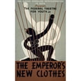 thumbnail image 2 of Harry Reminick 13x18 Black Ornate Wood Framed Double Matted Museum Art Print Titled - The Emperor's New Clothes (1937), 2 of 5