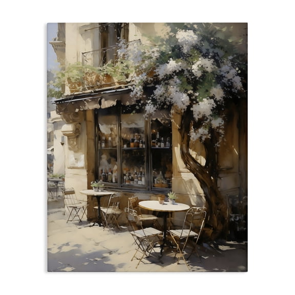 Stupell Industries Traditional Sunlit French Cafe Terrace Canvas Art, 16 x 20, by Creative Studio