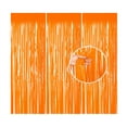 thumbnail image 2 of 1 Pack Metallic Tinsel Foil Fringe Curtains, 1x2m Backdrop Curtains for Parties, Party Tinsel Backdrop for Wedding Birthday Halloween Party Door Windows Photo Booth Props Decorations (Orange), 2 of 9