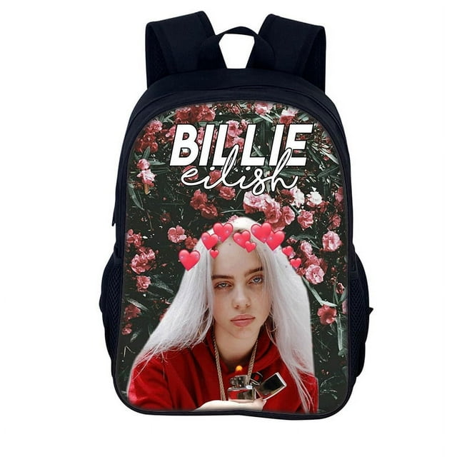 Billie Eilish Surrounding Teenage Adult Student Men And Women Backpack Rucksack-sebneei