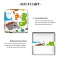 thumbnail image 5 of Lsque Animals Printed Tissue Box Cover Holder, Facial Paper Organizer Dispenser,Square with Bottom Belt, PVC Leather Decorative Organizer, 5 of 8