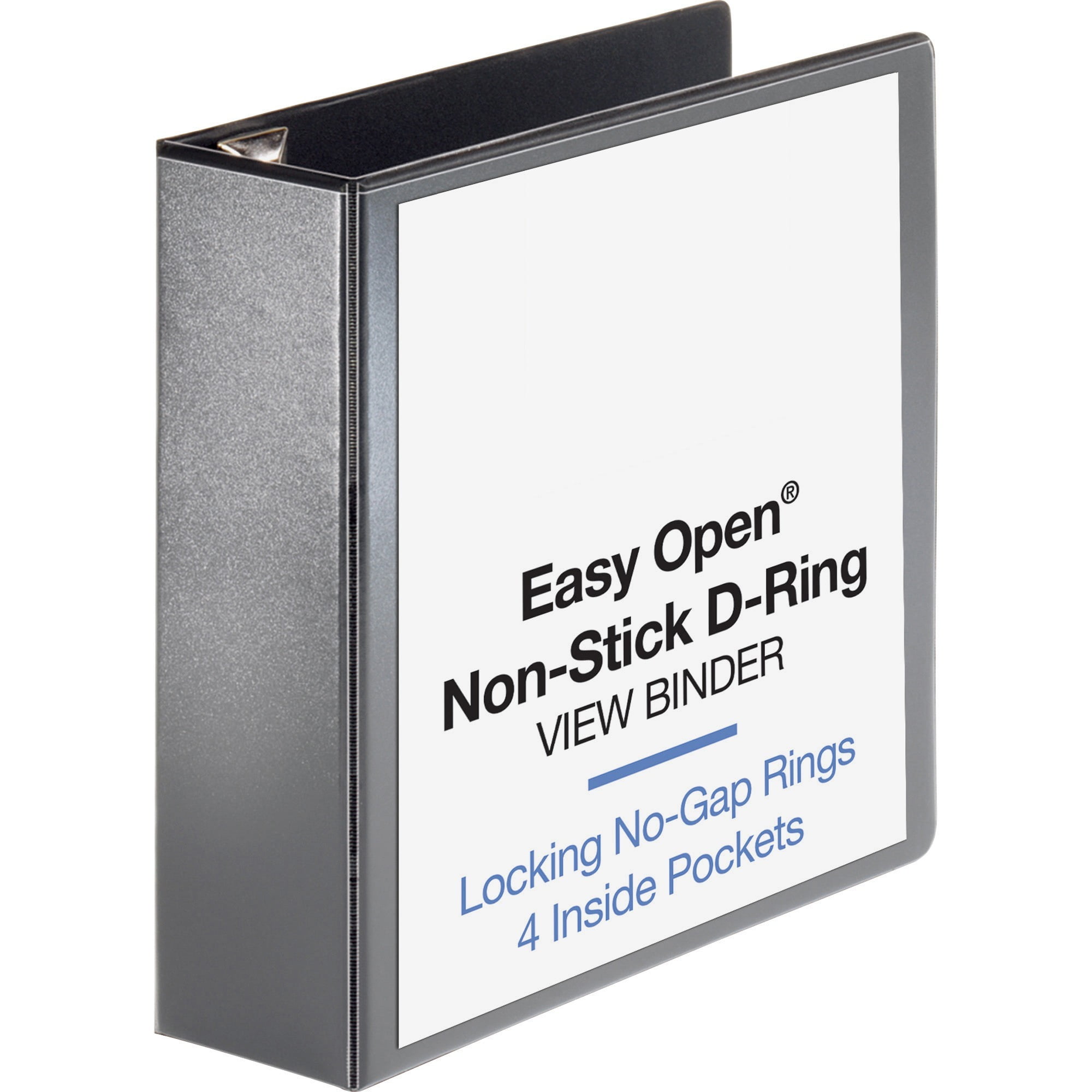 Business Source, BSN26962, Locking D-Ring View Binder, 1 Each, Black