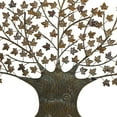 thumbnail image 4 of DecMode Brown Metal Indoor Outdoor Tree Wall Decor with Leaves, 4 of 9