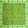 thumbnail image 1 of Ahgly Company Indoor Square Oriental Green Traditional Area Rugs, 5' Square, 1 of 4