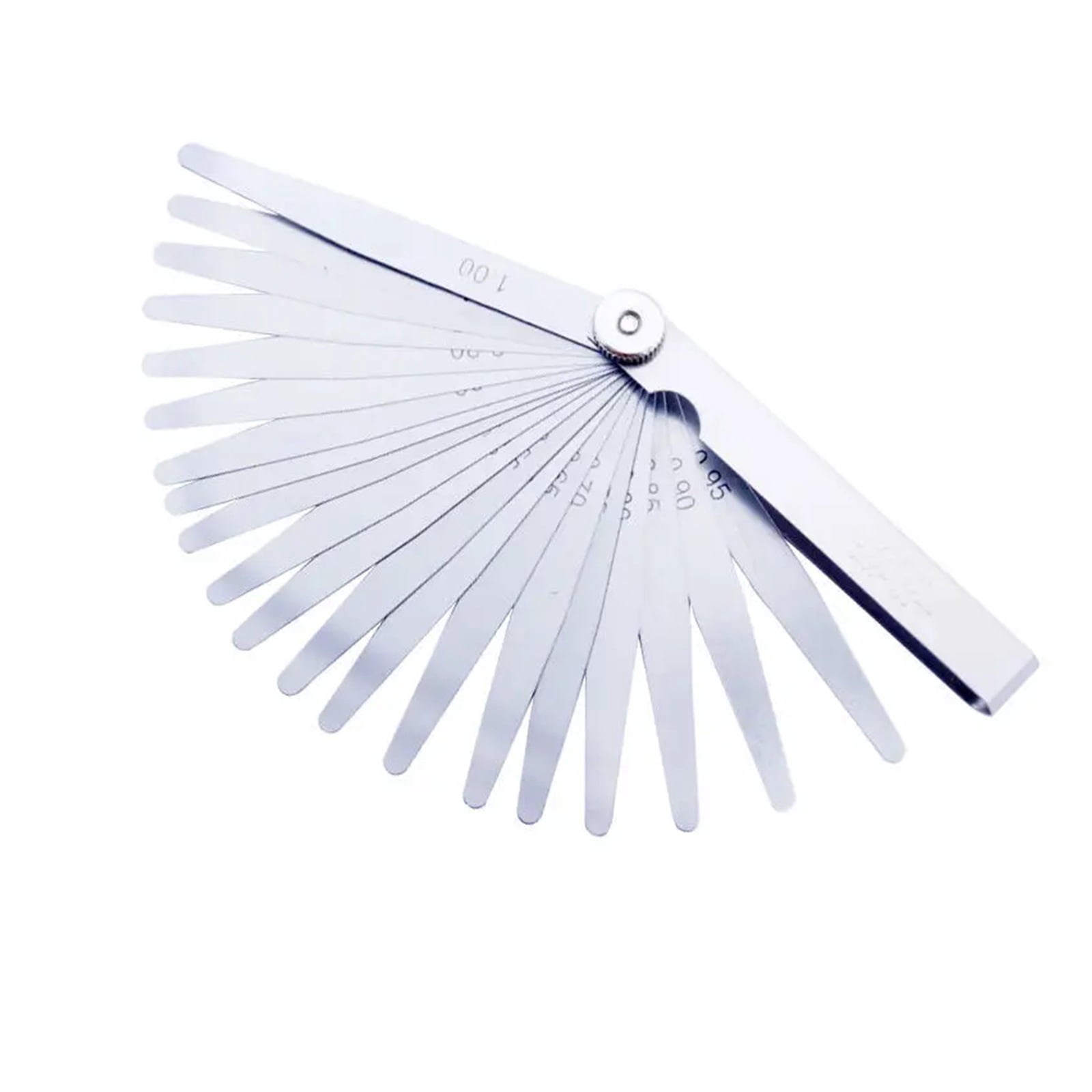26-Piece Feeler Gauge 0.04-0.63mm Thickness Gauge for Measuring Tools Metric and Gap Fillers ,Corrosion-Resistant