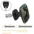 thumbnail image 3 of 4 Pcs Cabinet Handle Drawer Pulls Jungle Elk Knobs with Screws Square Furniture Office Cabinet Knob Decoration, 3 of 7