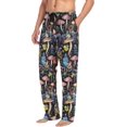 thumbnail image 5 of GZHJMY Colored Mushroom Plants Men's Pajama Pants, Loose Lightweight PJs Lounge Sleep Bottoms with Pockets Drawstring, Pajama Bottoms for Home and Rest, XX-Large, 5 of 7