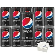 Pepsi Zero Sugar, 7.5Oz Cans, Pack Of 10